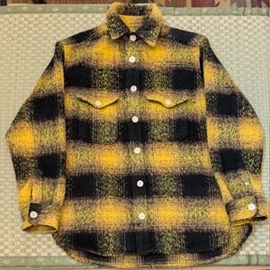 Allsaints Briggs Long Sleeve Check Overshirt Men's Size XS Oversized